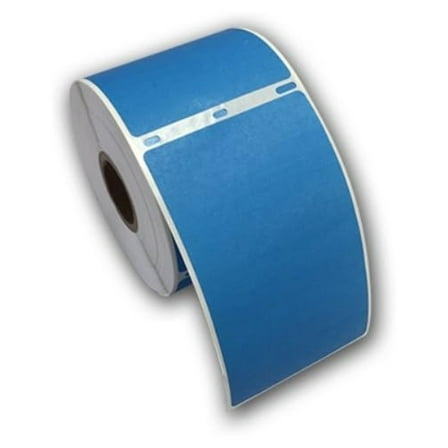 6 Rolls Blue Large Shipping Labels, Compatible with DYMO 30256, 2 5/16 x 4, 300 per roll