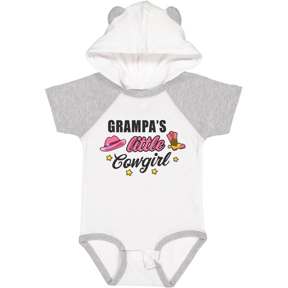 Inktastic Grampas Little Cowgirl with Cowgirl Hat and Boots Girls Baby Bodysuit