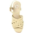 thumbnail image 4 of Journee Womens Addisyn Woven Detail Clog Sandals, 4 of 8
