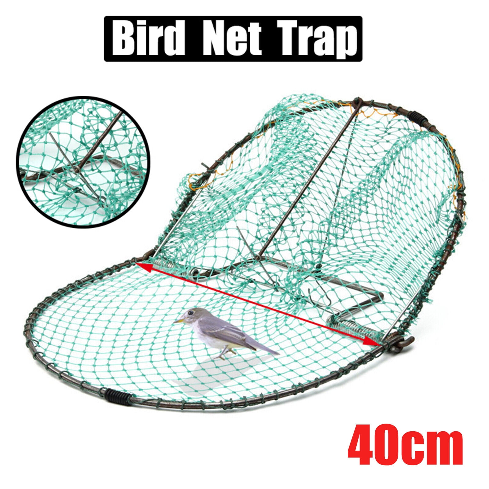 Bird Trap Outdoor Hunting Trap Bird nets Camping Hunting Cage Tools Cage  Trap for Bird Pigeon Chinken Pheasant Duck Other Bird Trap (20in/50cm)