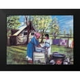 thumbnail image 2 of Unknown 18x14 Black Modern Framed Museum Art Print Titled - Laundry Day, 2 of 5