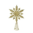 thumbnail image 3 of SMKE Glitter Snowflake Tree Topper,Metal Star Xmas Treetop,Sparkling Gem Snowflake Tree Topper,Snowflake Xmas Decor,Holiday Tree Top Ornament,Glitter Treetop Snowflake Decor Gold A 8.34", 3 of 3