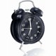 thumbnail image 1 of Alarm clock double bell with night light wake up rtro silent bedside clock without ticking works on battery, 1 of 5