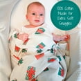 thumbnail image 3 of LollyBanks Gifts Swaddle Blanket 100% Muslin Cotton,&nbsp; 47 x 47 inches Soft Breathable Muslin Baby Swaddles for Girls and Boys, Baby Care Essentials, Registry and Gift, 3 of 6