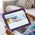 thumbnail image 3 of Allytech Galaxy Tab S8 2022 / Tab S7 2020 11 Inch Case (SM-X700/706/T870/T875) with Screen Protector,  Rugged Shockproof Strap Rotating Kickstand Protective Cover for Samsung Galaxy Tab S8/ Tab S7, 3 of 7
