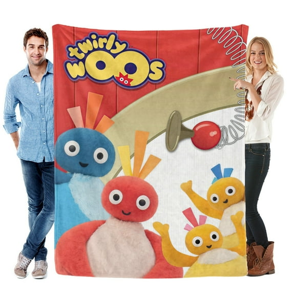 Twirlywoos Blanket Soft Bed Sofa Throw Cozy Lightweight Birthday Gift
