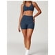 thumbnail image 3 of Conjuntos de entrenamiento for mujer, sujetador deportivo de 2 piezas, camiseta sin mangas, leggings de cintura alta, ropa deportiva for gimnasio y yoga, top de entrenamiento for mujer, 3 of 6