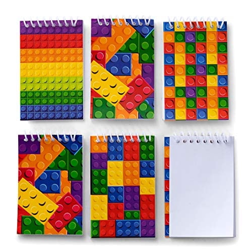 Cuadernos Mini Bloques de Construcción (Granel de 32) Cuadernos Espiral En Estilos Surtido Bedwina Bedwina
