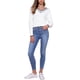 thumbnail image 2 of SUÉTER DE MANGA LARGA A RAYAS V DE INSPIRACIÓN CHIC PARA MUJERES, SUÉTER CASUAL SUAVE DE OTOÑO TAMAÑO S BLANCO, 2 of 6
