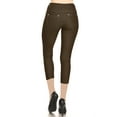 thumbnail image 3 of Women's Casual Super Stretch Comfy Denim with Pocket Jean Capri Jeggings Pants, 3 of 3