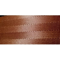 MTP 2" x 2 Yards Seat-Belt Brown Polyester Webbing Strap Repair 3 Panel 2500 lbs Heavy Duty Backpack