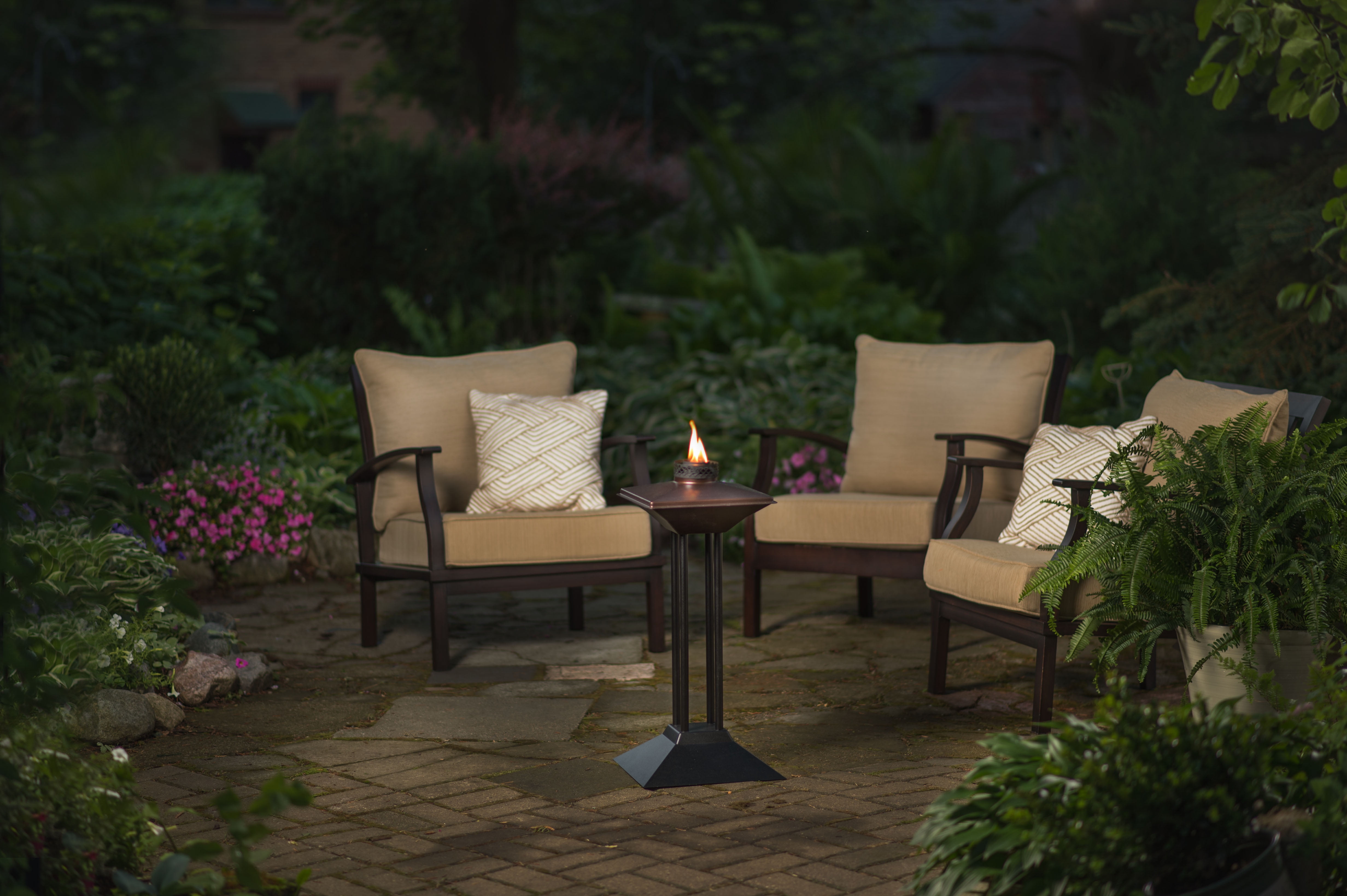 tiki patio torch table