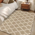 thumbnail image 5 of Khaki Plaid 4x6 Rug for Dining Table for 4 People Under Table, Retro Country Moroccan National Geometrical Plaid ashable Non Slip Rectangle Area Rug, 5 of 9