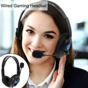 Wired Gaming Headset Earphones with Mic Microphone Stereo Bass Dinner for Sony PS4 PlayStation 4 Gamers