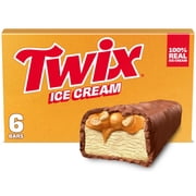 Twix Caramel Vanilla Milk Chocolate Ice Cream Bars, 11.58 fl oz, 6 Pack