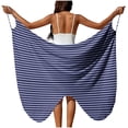 thumbnail image 2 of jobturf Plus Size Bathing Suit for Women Trendy Striped Beach Cover Ups Summer Dress Sleeveless Swimsuit Coverup Vacation Outfits S-5XL, 2 of 9