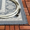 thumbnail image 3 of SAFAVIEH Machine Washable Rug Indoor/Outdoor Bermuda Collection - Bermuda Fredrick Geometric Indoor/Outdoor Area Rug, Navy/Ivory, 6'7" x 6'7" Round, 3 of 6