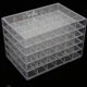 thumbnail image 1 of 120 Compartments Clear Storage Box with 5 Removable Drawers for Jewelry and Earrings, 1 of 2