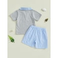 thumbnail image 6 of BemeyourBBs Toddler Boys Summer Outfits Golf Embroidery T-Shirts Shorts Set, 6 of 9