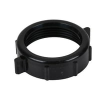 Plastic Slip Joint Nuts 1-1/4" Black for Tubular Drain Applications, 10 Pack