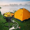 thumbnail image 3 of GOLDDOMUS 15’’ Wide Outdoor Cooker with High-Pressure Steel Hose, Propane Burner Camp Stove for Outdoor Camping, 3 of 7