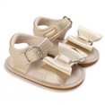 thumbnail image 2 of HUANBAI Spring And Summer Children Baby Toddler Shoes Boys And Girls Sandals Solid Color Bow Buckle Open Toe Cute And Comfortable 5, 2 of 9