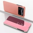 thumbnail image 7 of Mirror Case for Xiaomi Poco M4 Pro 4G (Not 5G) Support Wireless Charging, Luxury View Smart Display Case Ultra Thin Phone Cover for Xiaomi Poco M4 Pro 4G      Rose Gold, 7 of 7