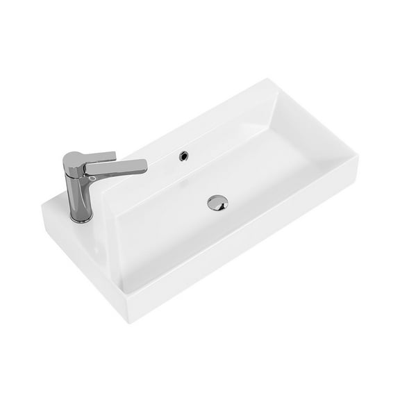 Ws Bath Collections Energy 65 Energy 25-5/8" Rectangular Ceramic Vessel Bathroom Sink -