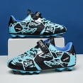 thumbnail image 2 of Zapatos de fútbol para niños Zapatos de fútbol con picos para botines juveniles Zapatillas deportivas 218-Azul-34 Sincero Electrónica, 2 of 5