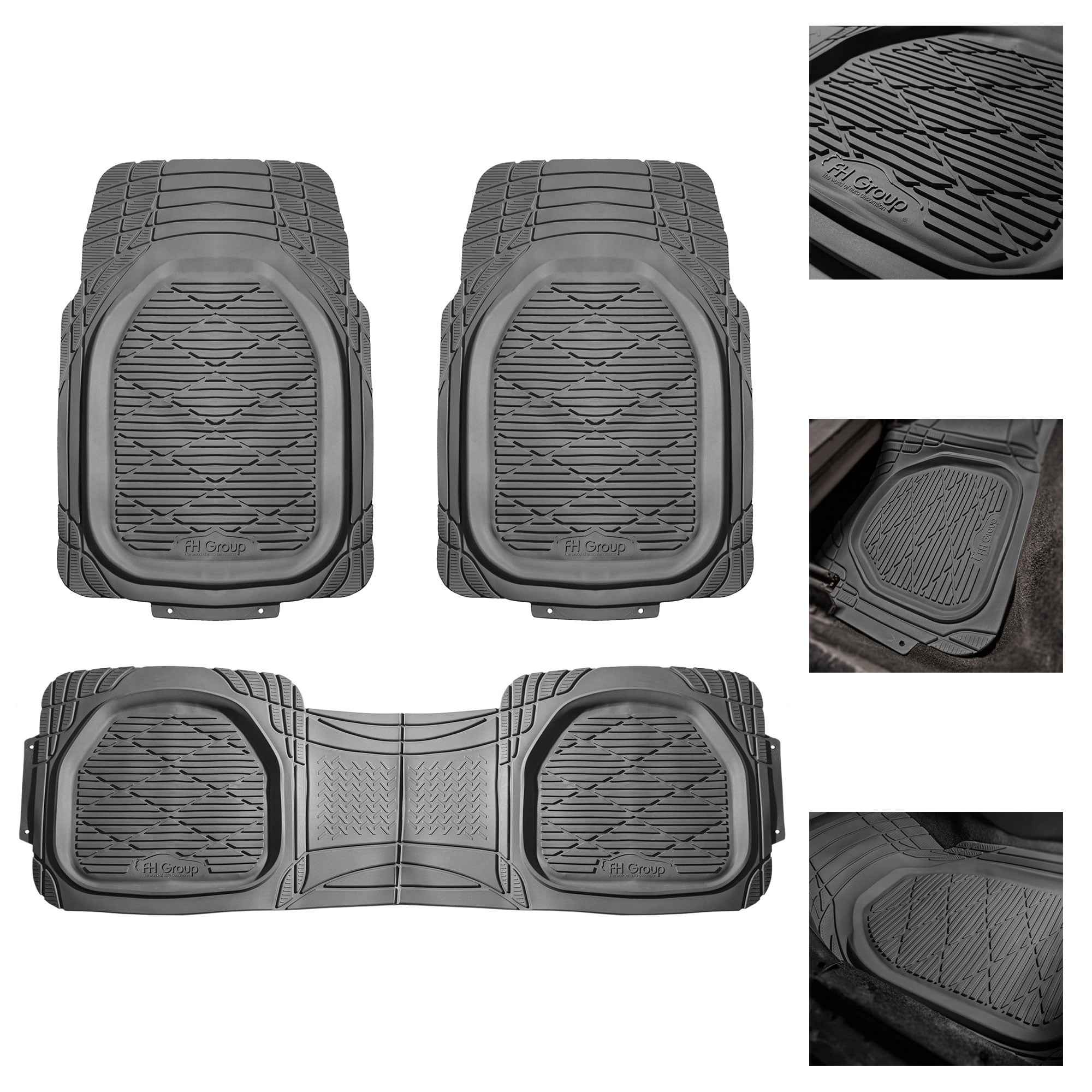 Fh Group Universal Trim To Fit Heavy Duty Rubber Deep Tray Floor