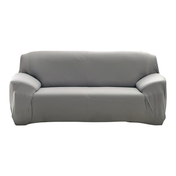 EeaseMX Funda de sofá de tres plazas, de alta elasticidad y antiácaros (gris)