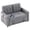 Gray, variant on Craftian 3-in-1 Convertible Futon Sofa Bed, Modern Sleeper Sofa with Pull-Out Bed for Small Place, Beige