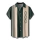 thumbnail image 4 of Men's Vintage Bowling Shirt Short Sleeve Button Down Hawaiian Summer Beach Printed Casual Shirts L, 4 of 4