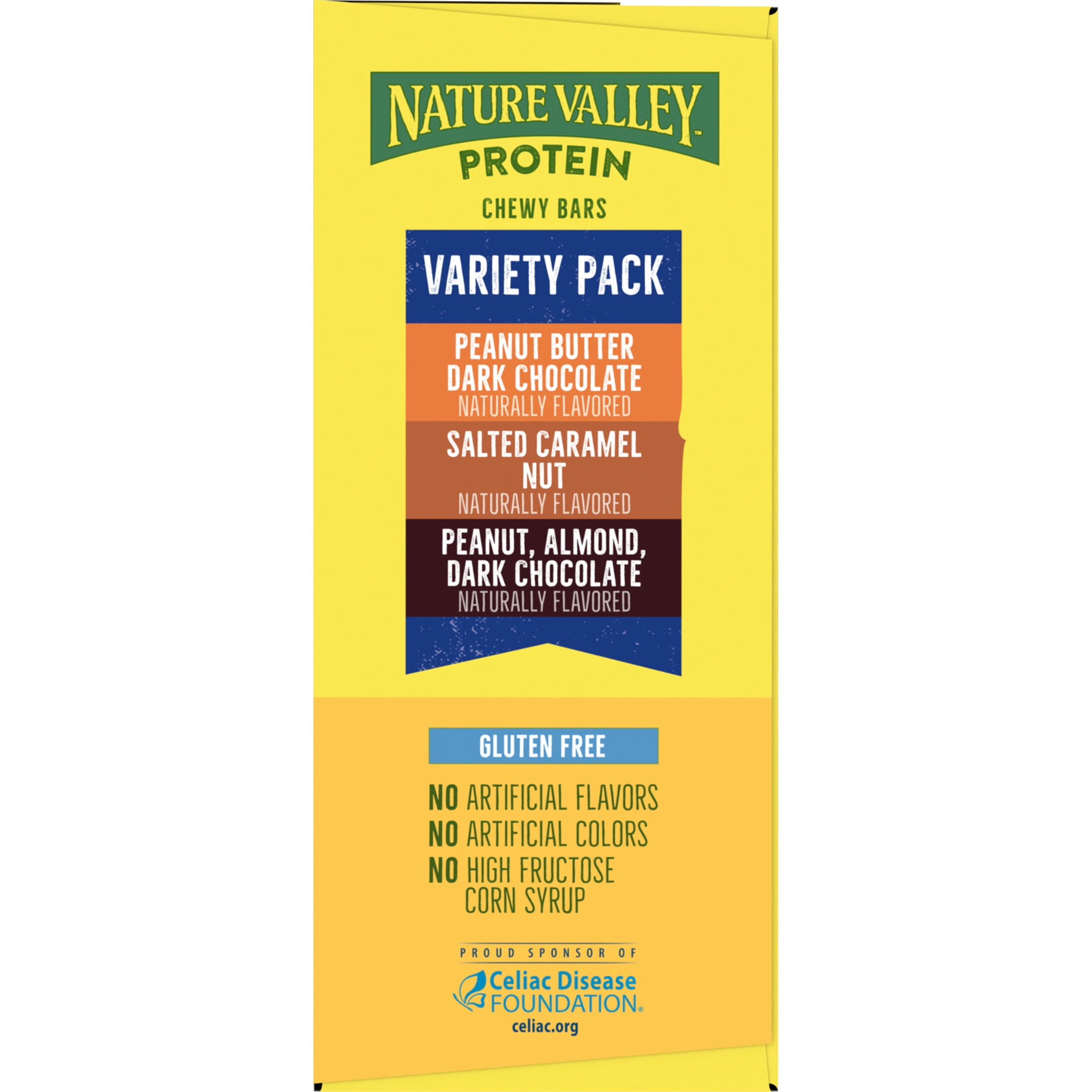 (6 pack) Nature Valley Protein Chewy Snack Bars, Variety Pack, 15 Bars, 21.3 oz