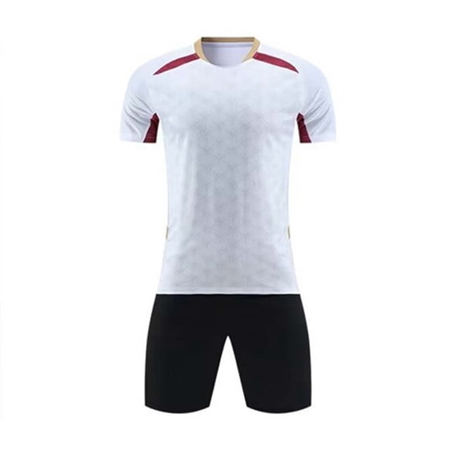 Odeerbi Conjunto de Uniformes de Entrenamiento de Fútbol de Malla Para Chicos Y Niñas Pantalones Cortos de Camiseta de Manga Corta En Cuadro Conjunto Atlético Seco Rápido Para 5-15 Años