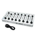 thumbnail image 2 of Mezclador controlador MIDI portátil con 8 perillas, ligero, profesional, fácil de usar, consola de mezcla MIDI con controlador USB, 2 of 8