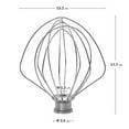thumbnail image 2 of Convient pour KN256WW Accessoire Fouet à 6 Fils pour KitchenAid 6 Pintes Accessoire de Remplacement pour Batteur sur Socle, Gâteaux Mayonnaise Fouet en Acier Inoxydable, 2 of 4