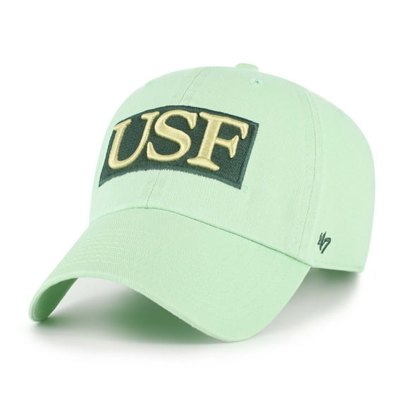 Men's '47 Light Green South Florida Bulls Clean Up Adjustable Hat
