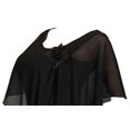 thumbnail image 2 of eVogues Plus size Sheer Layered Glitter Poncho Top Black, 2 of 4