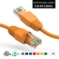 thumbnail image 1 of ACCL 3Ft Cat6A UTP Ethernet Network Booted Cable Orange, 4 Pack, 1 of 1