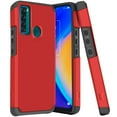 thumbnail image 1 of Kaleidio Case For TCL 20 XE [Astro Armor] Rugged Slim [Shockproof] Impact Protector Hybrid Cover [Red/Black], 1 of 6