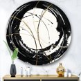 thumbnail image 3 of Designart 'Gold Metallic Circle' Glam Metal Circle Wall Art, 3 of 3