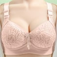 thumbnail image 2 of Women's Seamless Bras Embroidery Full Coverage Soft Comfort Wireless Bralettes Breathable Everyday T Shirt Underwear, 2 of 6