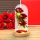 thumbnail image 3 of Lunxisen 4 Pcs Christmas Rose Gifts for Women, Gift for Birthday Rechargeable Glass Rose Light Up Roses Dome Forever Crystal Flowers Butterfly Xmas Gifts, 3 of 8
