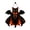 S(3.93*3.93 Inch), variant on 2D Flat Wooden Halloween Black Cat Vampire Bat Hanging Sign, Gothic Wall Decor Plaque, Halloween Themed Hanging Ornament for Home Party Decoration S(3.93*3.93 Inch)