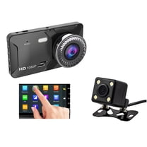 Dual Dash Cam with 4 Inch Touch Screen 1080P Front Rear Vehicle Recorder