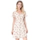 thumbnail image 2 of Vestido de Gasa con cuello En V y Manga con Volantes Florales Allegra K Blanco L, 2 of 6