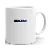 Tri Color Ukraine Ceramic Dishwasher And Microwave Safe Mug By Undefined Gifts
