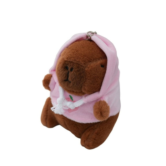 SDFGTstore Lovely Capybara Pendant Plushie Toy for Desktop Ornament and Keychain Bag Hanging Ornament