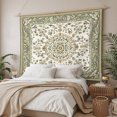 thumbnail image 3 of Sage Green Small Tapestry for Bedroom Wall Hanging Tapestry,Southwest Tribal Antique Boho-Chic Heritage Ceiling Backdrop Tapestries Poster Blanket Wall Decor for Teens Room Living Room Dorm 23" x 28", 3 of 8